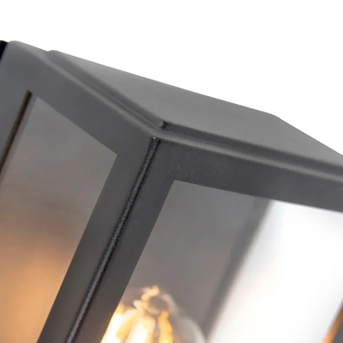 Außenwandleuchte schwarz mit Bewegungsmelder IP44 - Rotterdam 1