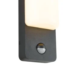 Außenwandleuchte schwarz mit Bewegungssensor inkl. LED - Shift