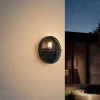 Außenwandleuchte schwarz rund IP65 - Target