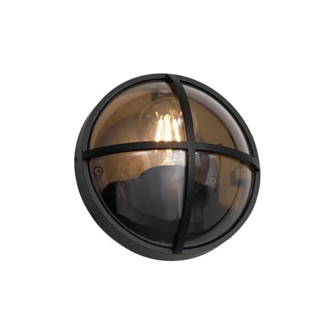 Außenwandleuchte schwarz rund IP65 - Target