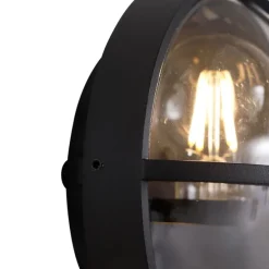 Außenwandleuchte schwarz rund IP65 - Target