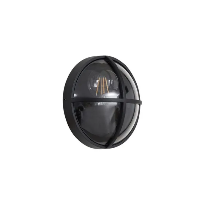 Außenwandleuchte schwarz rund IP65 - Target