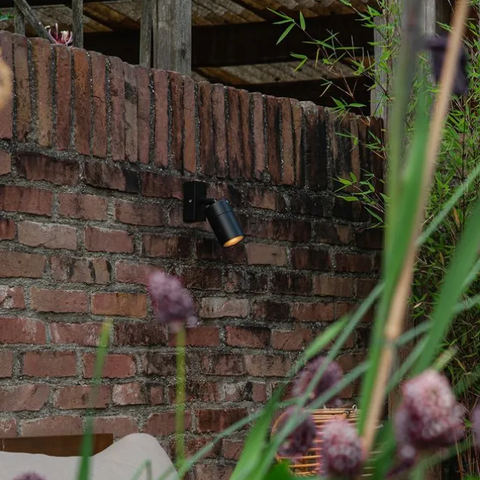 Außenwandleuchte schwarz verstellbar IP44 - Solo