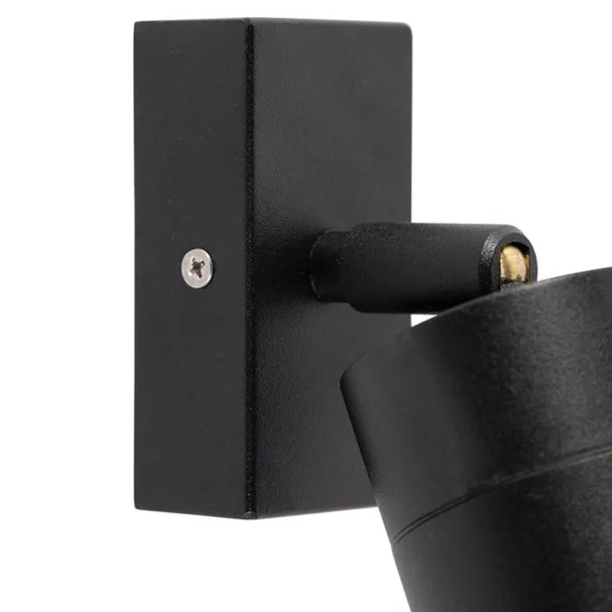 Außenwandleuchte schwarz verstellbar IP44 - Solo