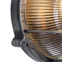 Außenwandleuchte Silber Rund IP44 - Noutica