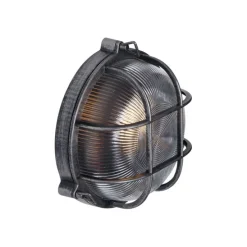 Außenwandleuchte Silber Rund IP44 - Noutica