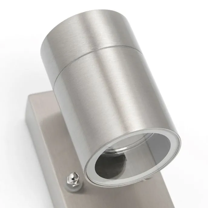 Außenwandleuchte Stahl IP44 mit Bewegungsmelder - Solo