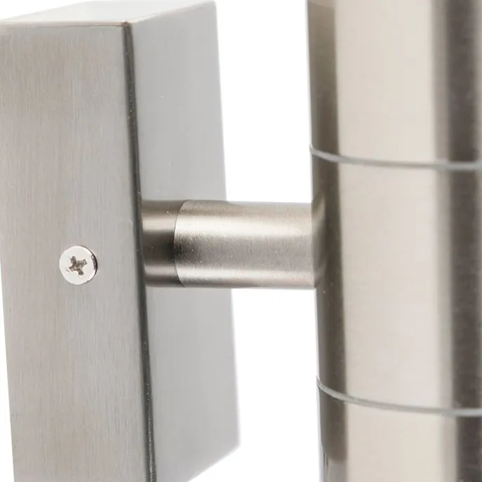 Außenwandleuchte Stahl IP44 - Duo