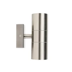 Außenwandleuchte Stahl IP44 - Duo
