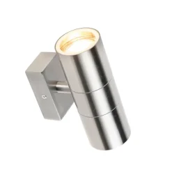 Außenwandleuchte Stahl IP44 - Duo
