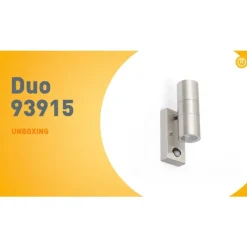 Außenwandleuchte Stahl 2-Licht IP44 mit Bewegungssensor - Duo