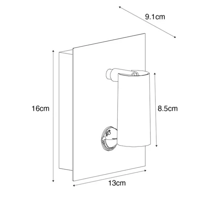 Außenwandleuchte weiß inkl. LED IP54 Bewegungssensor - Simon