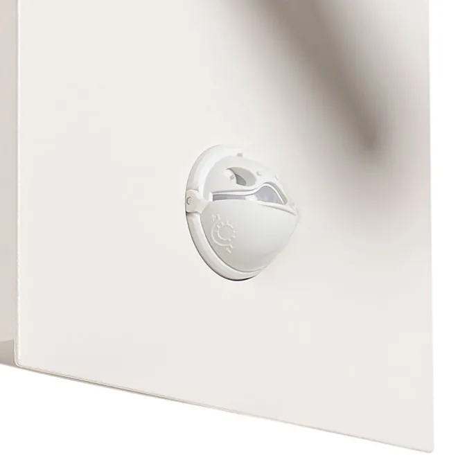 Außenwandleuchte weiß inkl. LED IP54 Bewegungssensor - Simon