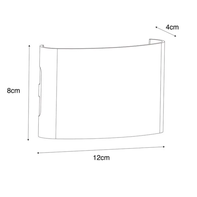 Außenwandleuchte weiß inkl. LED 4-flammig IP54 - Silly
