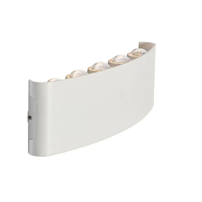 Außenwandleuchte weiß inkl. LED 10-flammig IP54 - Silly