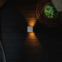 Außenwandleuchte weiß inkl. LED 2-flammig IP54 - Edwin