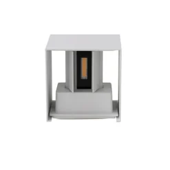 Außenwandleuchte weiß inkl. LED 2-flammig IP54 - Edwin