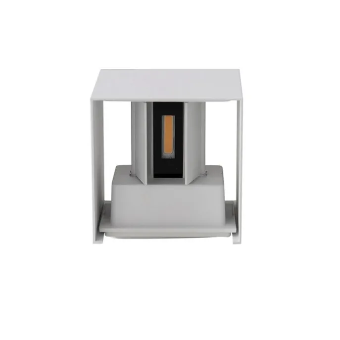 Außenwandleuchte weiß inkl. LED 2-flammig IP54 - Edwin