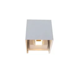 Außenwandleuchte weiß inkl. LED 2-flammig IP54 - Edwin