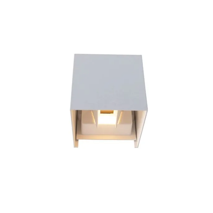 Außenwandleuchte weiß inkl. LED 2-flammig IP54 - Edwin