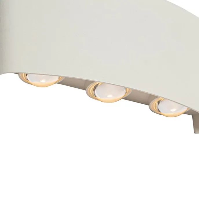 Außenwandleuchte weiß inkl. LED 6-flammig IP54 - Silly