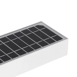 Außenwandleuchte weiß mit Abblendlicht und Solarsensor - Kayo