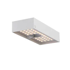 Außenwandleuchte weiß mit Abblendlicht und Solarsensor - Kayo