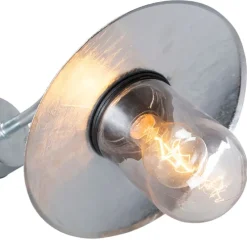 Außenwandleuchte Zink mit Glas IP44 - München