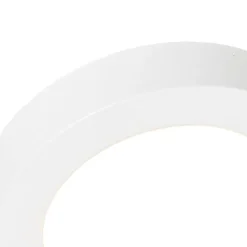 Aufbau- oder Einbaustrahler weiß 14 cm inkl. LED 3-Stufen-Dim-to-Warm mit Dip-Schalter - Trans