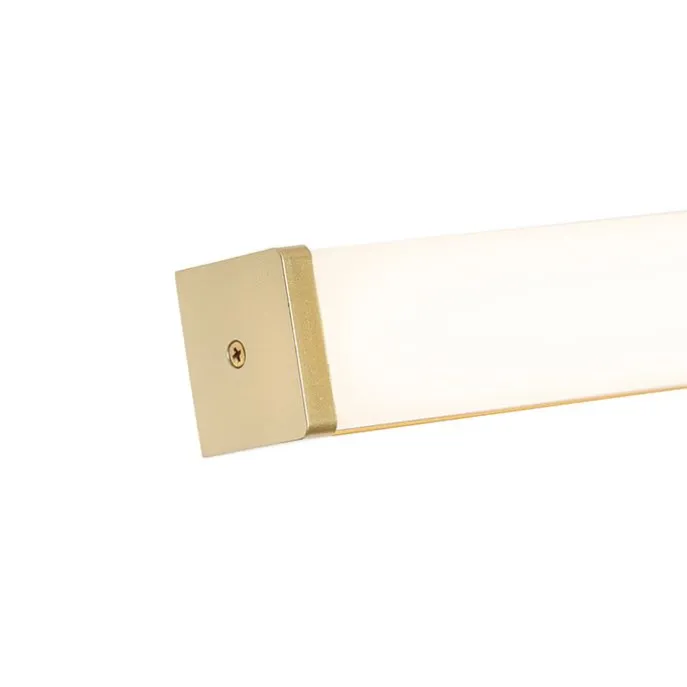 Badezimmer Wandleuchte Messing 92 cm inkl. LED IP44 - Cascada