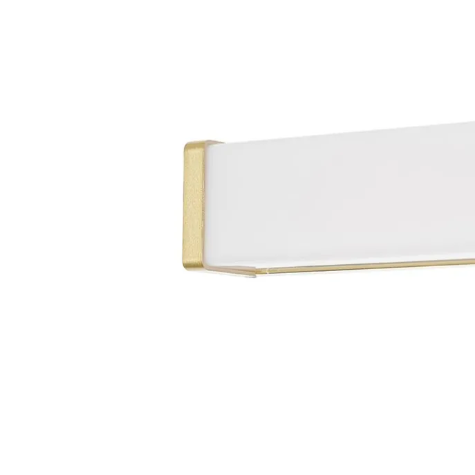 Badezimmer Wandleuchte Messing 92 cm inkl. LED IP44 - Cascada