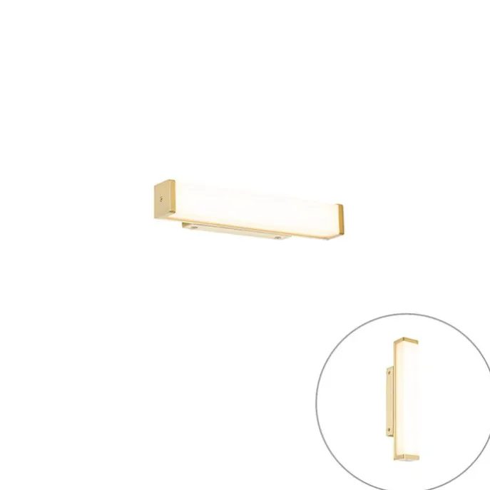 Badezimmer Wandleuchte Messing 32 cm inkl. LED IP44 - Cascada