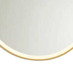 Badezimmerspiegel Gold 70 cm inkl. LED mit Touchdimmer - Miral