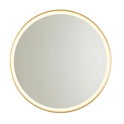Badezimmerspiegel Gold 70 cm inkl. LED mit Touchdimmer - Miral