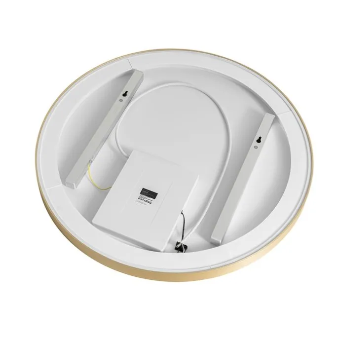 Badezimmerspiegel Gold 70 cm inkl. LED mit Touchdimmer - Miral