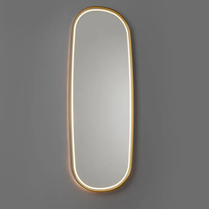 Badezimmerspiegel Roségold inkl. LED und Touchdimmer - Geraldien