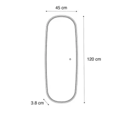 Badezimmerspiegel Roségold inkl. LED und Touchdimmer - Geraldien