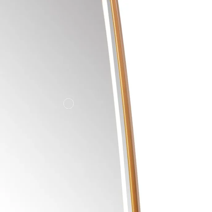 Badezimmerspiegel Roségold inkl. LED und Touchdimmer - Geraldien