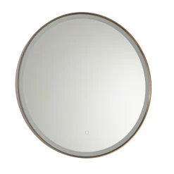 Badezimmerspiegel Roségold 70 cm inkl. LED mit Touchdimmer - Miral