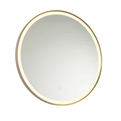 Badezimmerspiegel Roségold 70 cm inkl. LED mit Touchdimmer - Miral