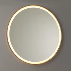 Badezimmerspiegel Roségold 70 cm inkl. LED mit Touchdimmer - Miral