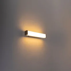 Badezimmerwandleuchte Stahl 32 cm inkl. LED IP44 - Cascada