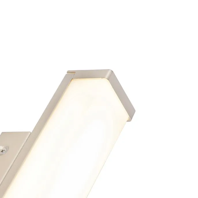 Badezimmerwandleuchte Stahl 32 cm inkl. LED IP44 - Cascada