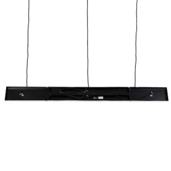 Bambus-Hängelampe mit weißem länglichem 3-Licht - Canna Capsule