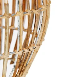 Bambus-Hängelampe mit weißem länglichem 3-Licht - Canna Capsule