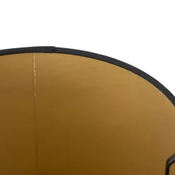 Baumwolllampenschirm schwarz 25/20/16 mit goldenem Interieur