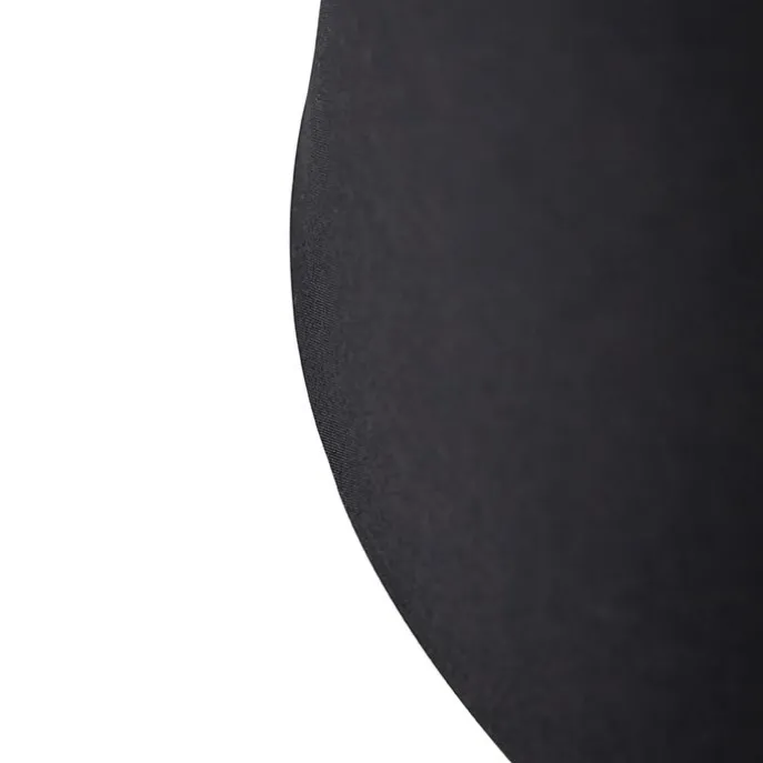 Baumwolllampenschirm schwarz 35/30/20 mit goldenem Interieur