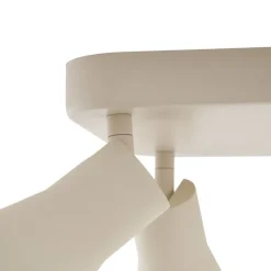 Beige GU10 Deckenstrahler 50 mm quadratisch 4-flammig - Stanley