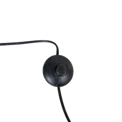 Bogenlampe Messing mit schwarzem Marmorsockel verstellbar - XXL