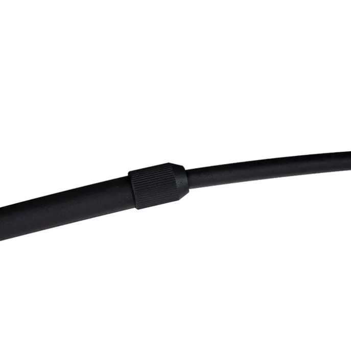 Bogenlampe schwarz Veloursschirm schwarz mit Gold 50 cm - XXL